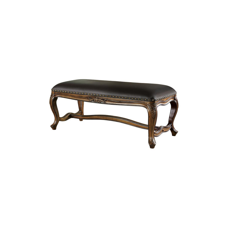 Astoria Grand Black Faux Leather Accent Dining Bench By Coaster